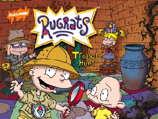 Rugrats Treasure Hunt title screen for Nintendo 64